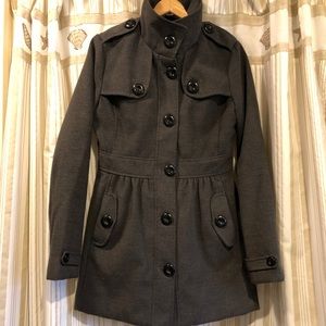 Iz Byer Long Pea Coat EUC